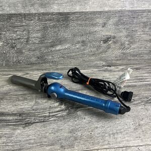Babyliss Pro BABNT100SN Nano Titanium 1 Inch Curling Iron Blue Works Great